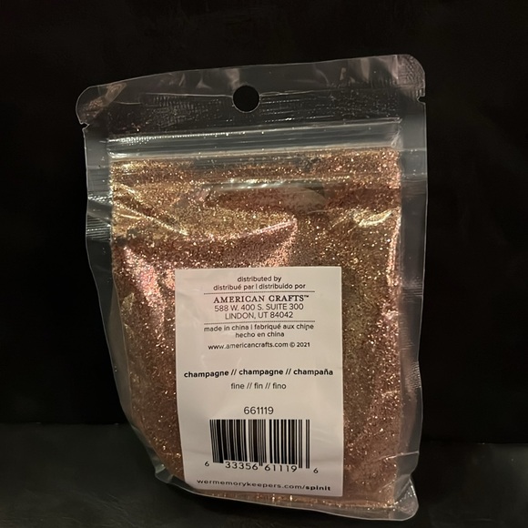 Champagne We R Memory Keepers High-End, Custom, Polyester Glitter - Picture 2 of 2